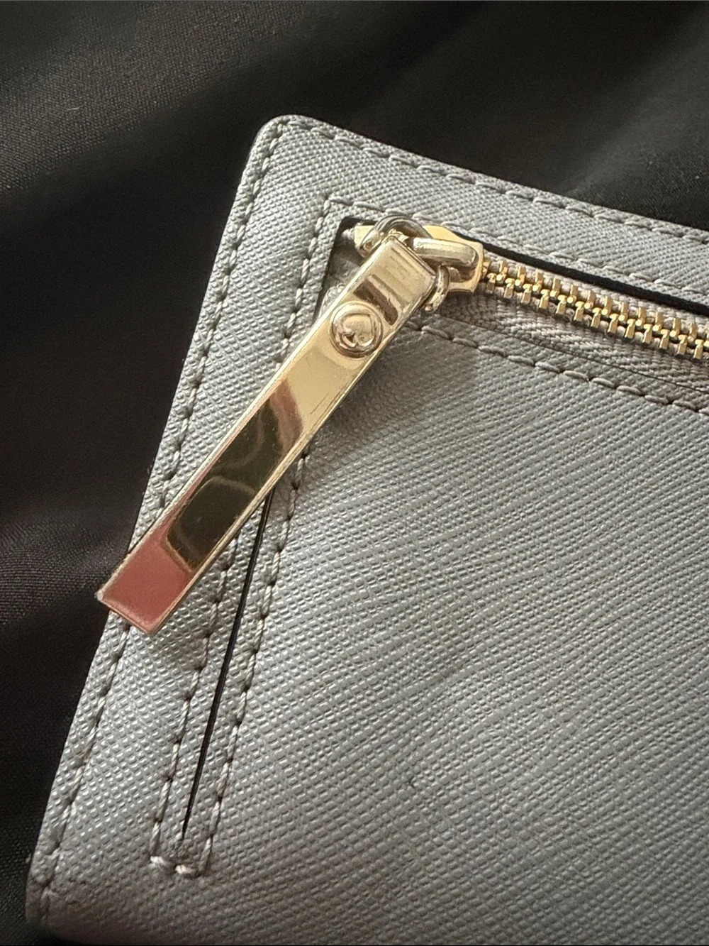 kate spade Two-Tone Light Gray & Gray Wallet
